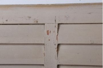 アンティーク　ルーバー風デザインがおしゃれな引き戸2枚セット(雨戸)(1)