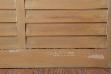 アンティーク　ルーバー風デザインがおしゃれな引き戸2枚セット(雨戸)(2)