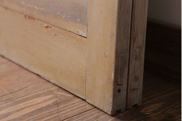 アンティーク　ルーバー風デザインがおしゃれな引き戸2枚セット(雨戸)(2)