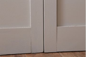 アンティーク　ルーバー風デザインがおしゃれな引き戸2枚セット(雨戸)(2)