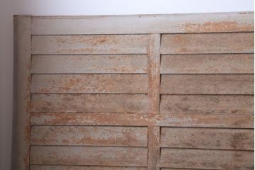 アンティーク　ルーバー風デザインがおしゃれな引き戸4枚セット(雨戸)