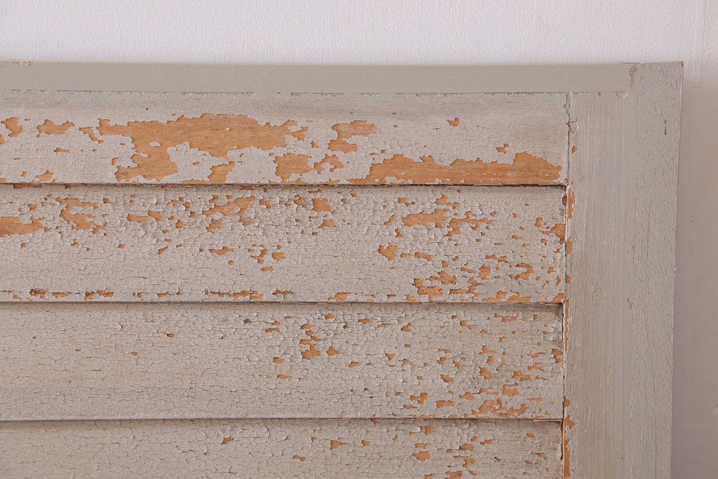 アンティーク　ルーバー風デザインがおしゃれな引き戸4枚セット(雨戸)