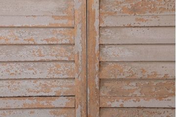 アンティーク　ルーバー風デザインがおしゃれな引き戸4枚セット(雨戸)