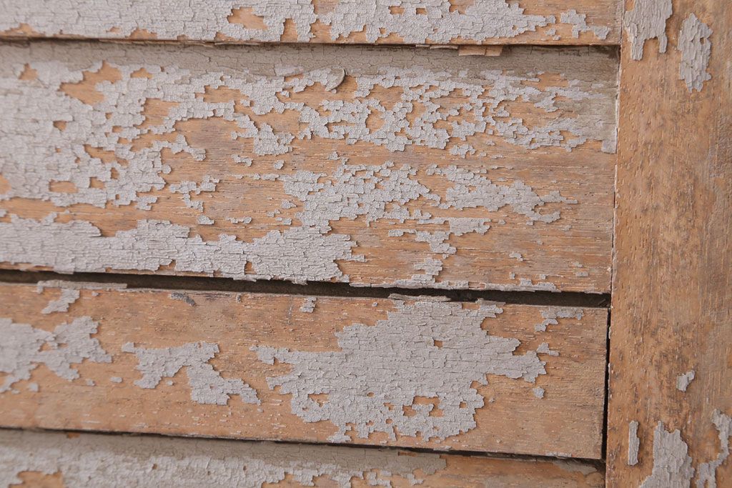 アンティーク　ルーバー風デザインがおしゃれな引き戸4枚セット(雨戸)