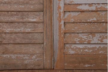 アンティーク　ルーバー風デザインがおしゃれな引き戸4枚セット(雨戸)