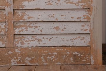 アンティーク　ルーバー風デザインがおしゃれな引き戸4枚セット(雨戸)