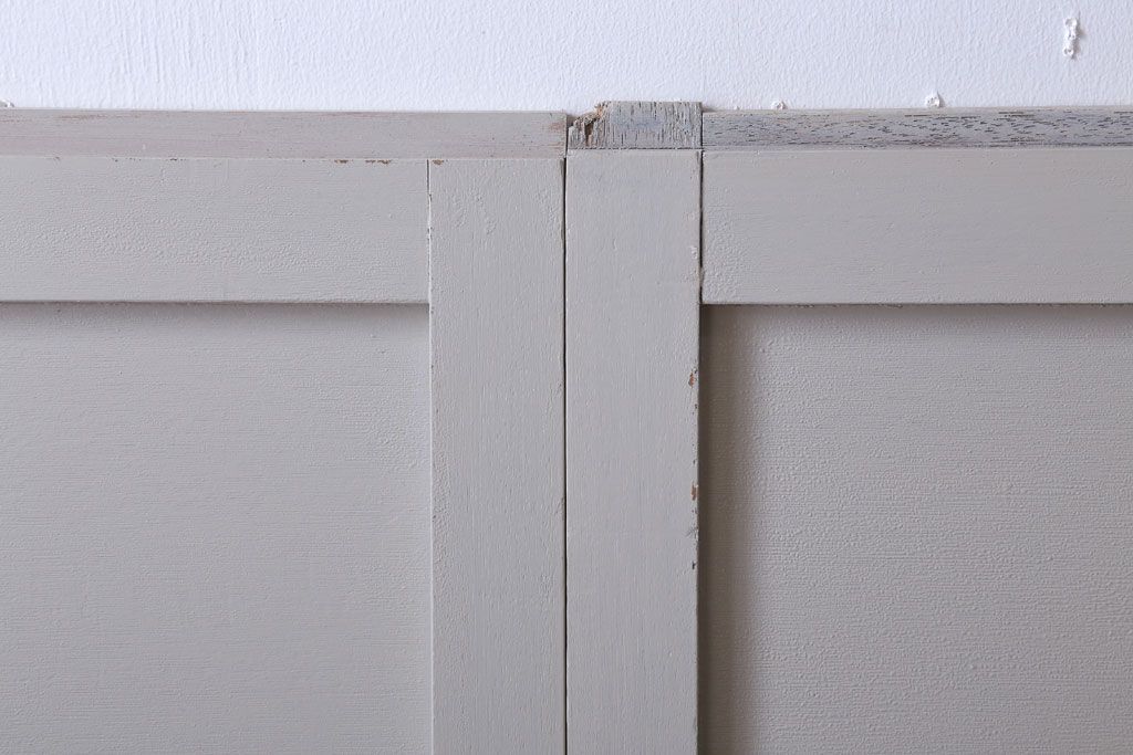 アンティーク　ルーバー風デザインがおしゃれな引き戸4枚セット(雨戸)