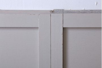 アンティーク　ルーバー風デザインがおしゃれな引き戸4枚セット(雨戸)