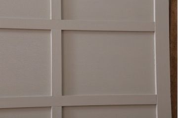 アンティーク　ルーバー風デザインがおしゃれな引き戸4枚セット(雨戸)