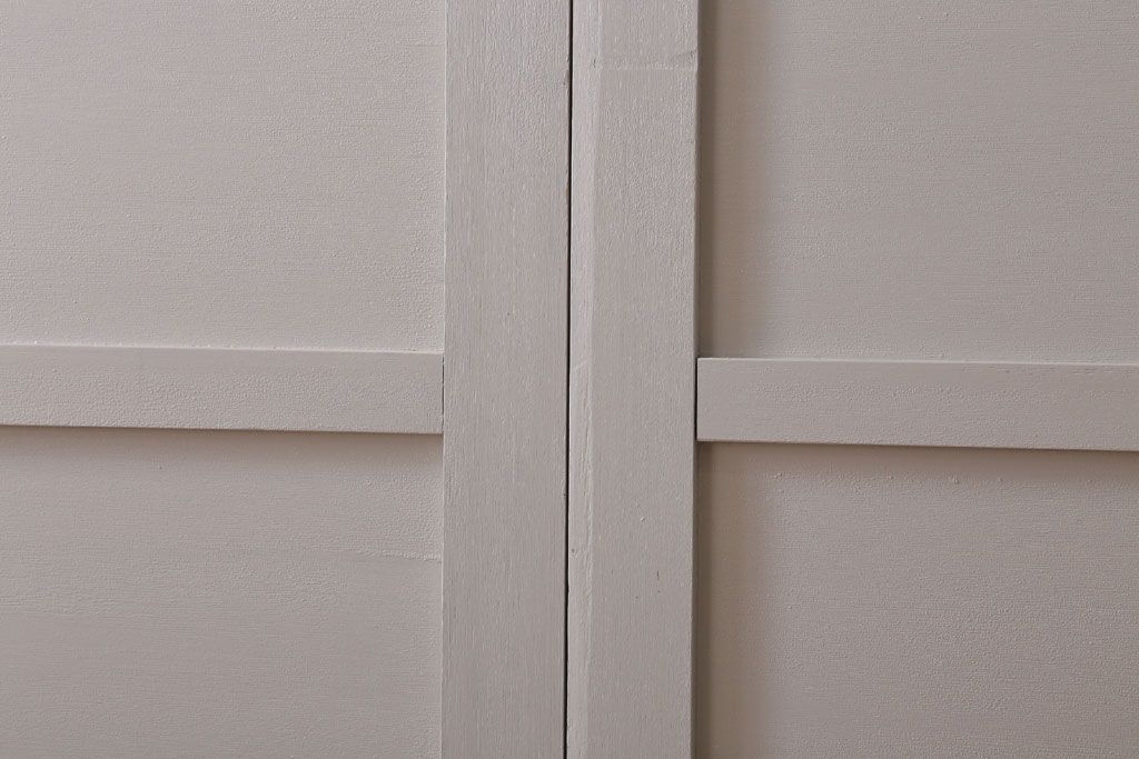 アンティーク　ルーバー風デザインがおしゃれな引き戸4枚セット(雨戸)