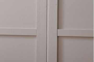 アンティーク　ルーバー風デザインがおしゃれな引き戸4枚セット(雨戸)