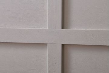 アンティーク　ルーバー風デザインがおしゃれな引き戸4枚セット(雨戸)