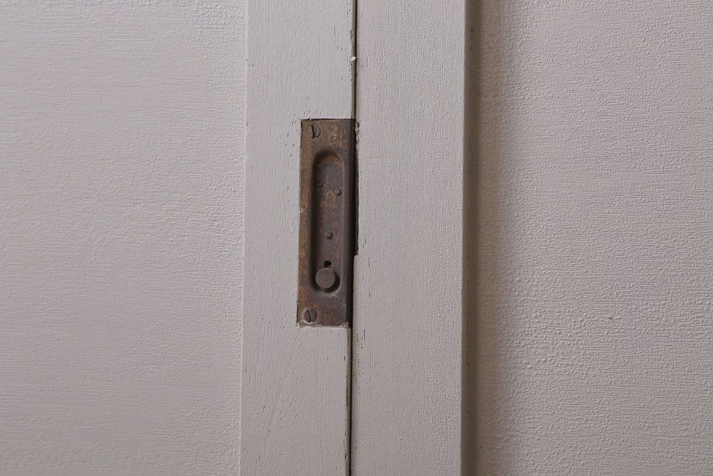 アンティーク　ルーバー風デザインがおしゃれな引き戸4枚セット(雨戸)