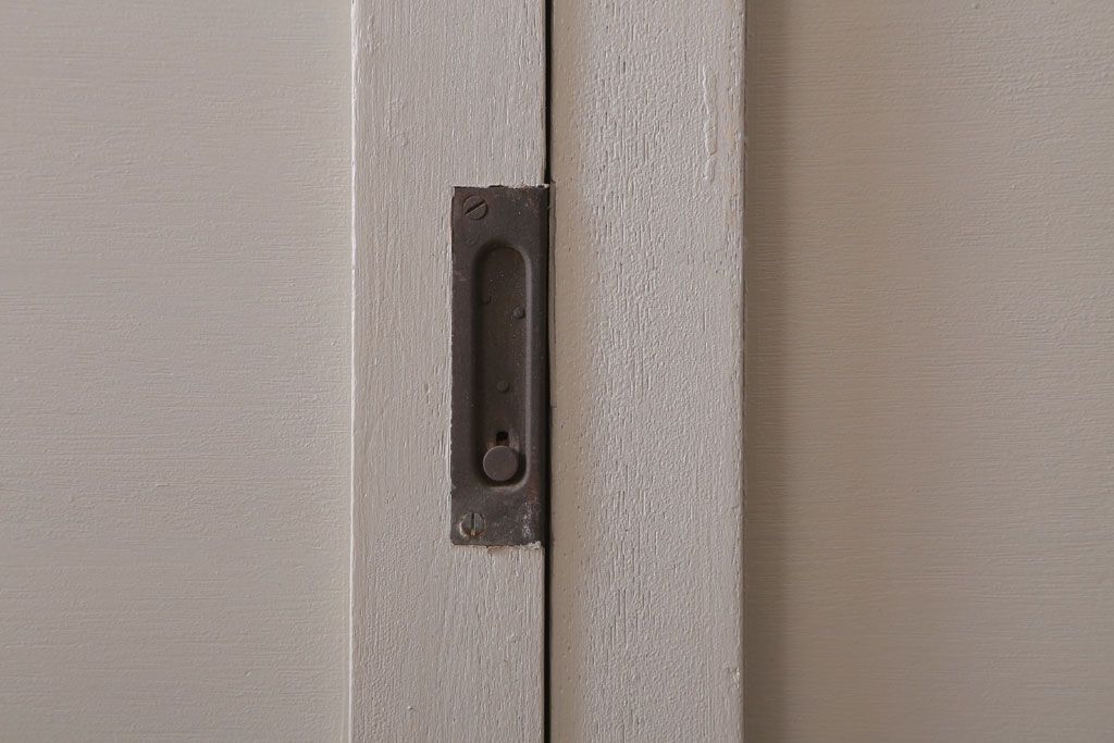 アンティーク　ルーバー風デザインがおしゃれな引き戸4枚セット(雨戸)