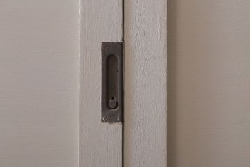 アンティーク　ルーバー風デザインがおしゃれな引き戸4枚セット(雨戸)