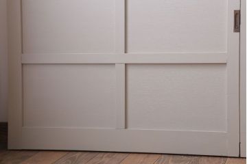 アンティーク　ルーバー風デザインがおしゃれな引き戸4枚セット(雨戸)