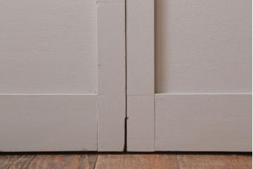 アンティーク　ルーバー風デザインがおしゃれな引き戸4枚セット(雨戸)