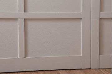 アンティーク　ルーバー風デザインがおしゃれな引き戸4枚セット(雨戸)