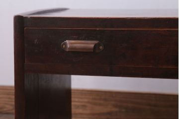 アンティーク家具　和製アンティーク　古い木が味わい深いシンプルな文机