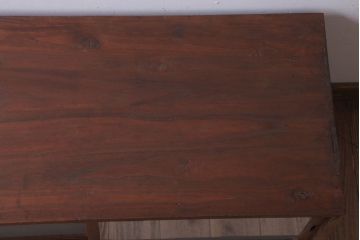 レトロ家具　昭和レトロ　すりガラス入り!古い木製のアンティークローボード