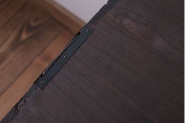 アンティーク家具　古民具・骨董　シンプルな丸金具の時代箪笥ローボード(1)