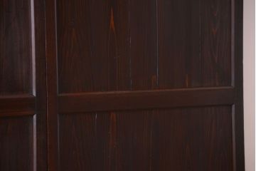 古民具・骨董　明治期　古い木味のアンティーク帯戸3枚セット(2)