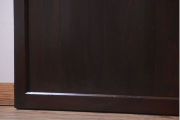 古民具・骨董　明治期　古い木味のアンティーク帯戸3枚セット(2)
