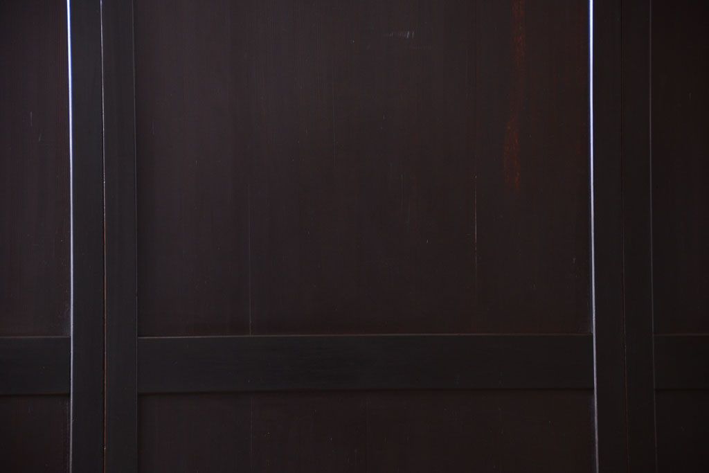 古民具・骨董　明治期　古い木味のアンティーク帯戸4枚セット(2)