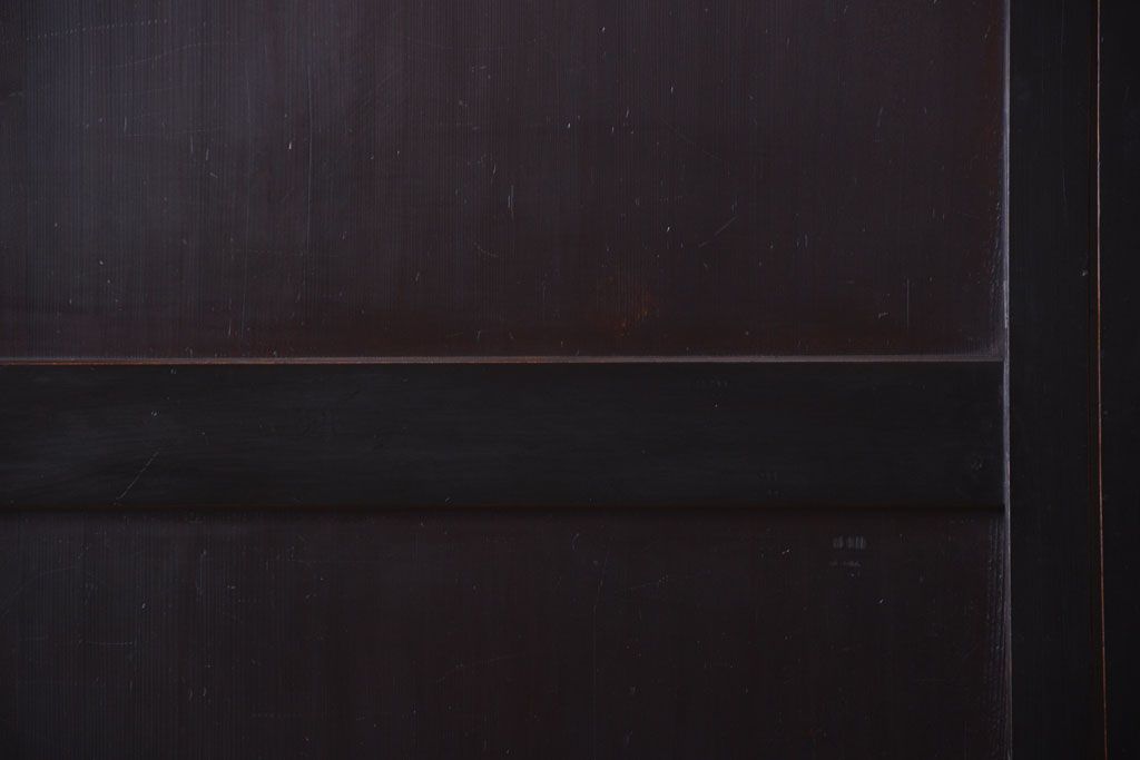 古民具・骨董　明治期　古い木味のアンティーク帯戸4枚セット(2)