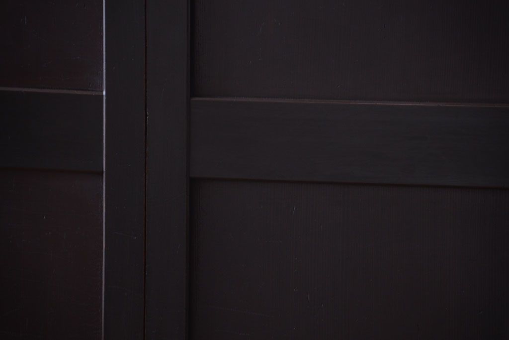 古民具・骨董　明治期　古い木味のアンティーク帯戸4枚セット(2)