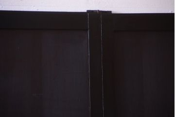 古民具・骨董　明治期　古い木味のアンティーク帯戸4枚セット(2)