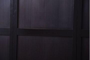 古民具・骨董　明治期　古い木味のアンティーク帯戸4枚セット(2)