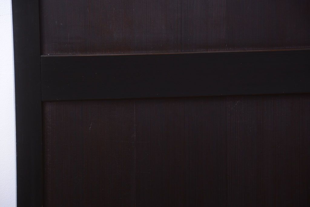 古民具・骨董　明治期　古い木味のアンティーク帯戸4枚セット(2)