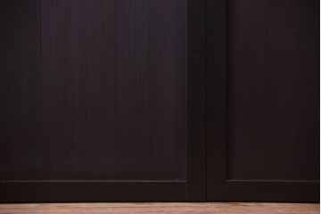 古民具・骨董　明治期　古い木味のアンティーク帯戸4枚セット(2)