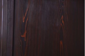 古民具・骨董　明治期　古い木味のアンティーク帯戸4枚セット(3)