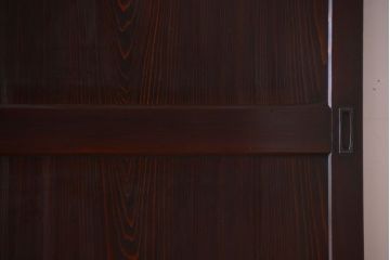 古民具・骨董　明治期　古い木味のアンティーク帯戸4枚セット(3)