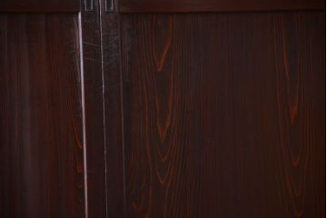 古民具・骨董　明治期　古い木味のアンティーク帯戸4枚セット(3)