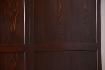 古民具・骨董　明治期　古い木味のアンティーク帯戸4枚セット(3)