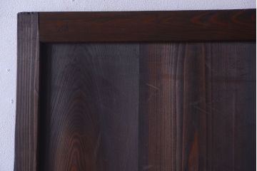 古民具・骨董　古い木味のアンティーク帯戸2枚セット(3)