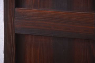 古民具・骨董　古い木味のアンティーク帯戸2枚セット(3)