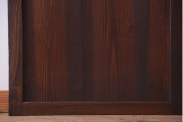 古民具・骨董　古い木味のアンティーク帯戸2枚セット(3)