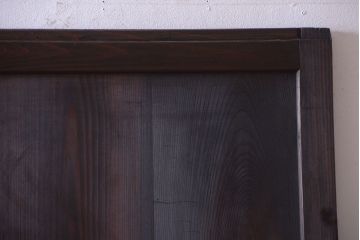 古民具・骨董　古い木味のアンティーク帯戸2枚セット(3)