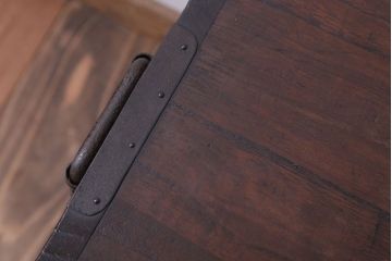 アンティーク家具　和製アンティーク　上手物　シンプルな丸金具の総桐箪笥ローボード(衣装箪笥・時代箪笥、桐たんす)(1)