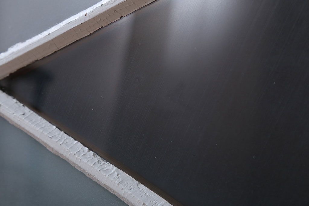 アンティーク　すり・結霜ガラス入り!ペイント明り取り