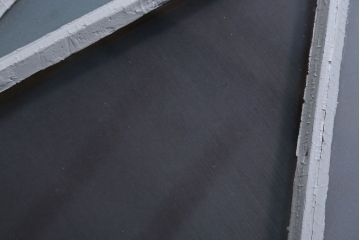 アンティーク　すり・結霜ガラス入り!ペイント明り取り