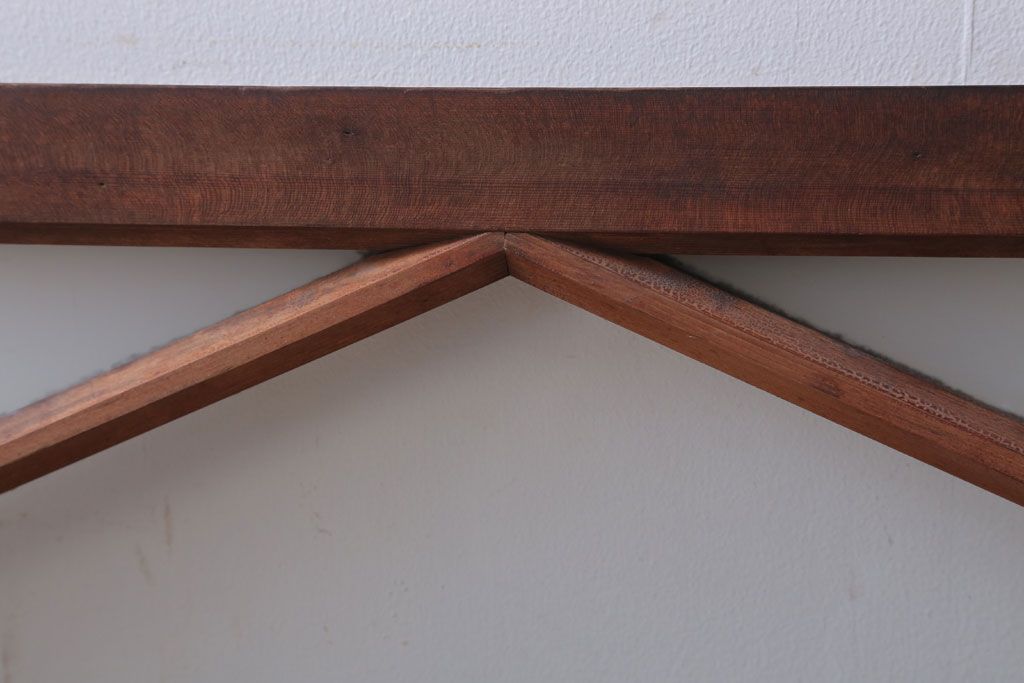 アンティーク　すり・結霜ガラス入り!ペイント明り取り