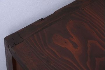 アンティーク家具　古民具・骨董　和製アンティークの引き戸ローボード(収納棚)