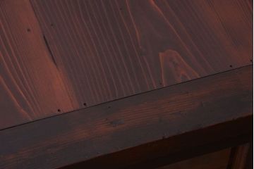 アンティーク家具　古民具・骨董　和製アンティークの引き戸ローボード(収納棚)