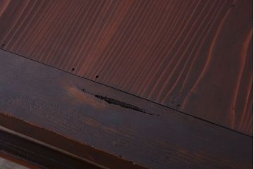 アンティーク家具　古民具・骨董　和製アンティークの引き戸ローボード(収納棚)