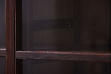 アンティーク家具　古民具・骨董　引き出し4杯付き!和製アンティークの引き戸ローボード(収納棚)